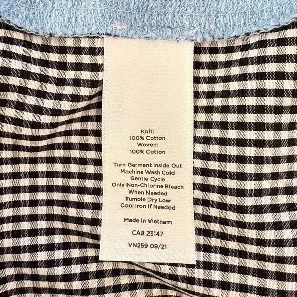 TALBOTS Mixed Media Hi Lo Hem Long Sleeve Top - Picture 4 of 4